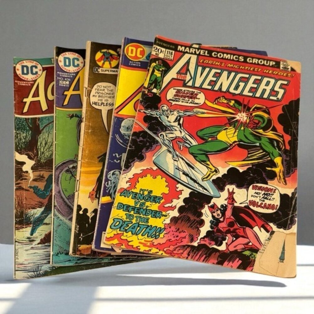 Vintage Action and Adventure Comic Book‎ Collection Lot of (5) USED CONDITION